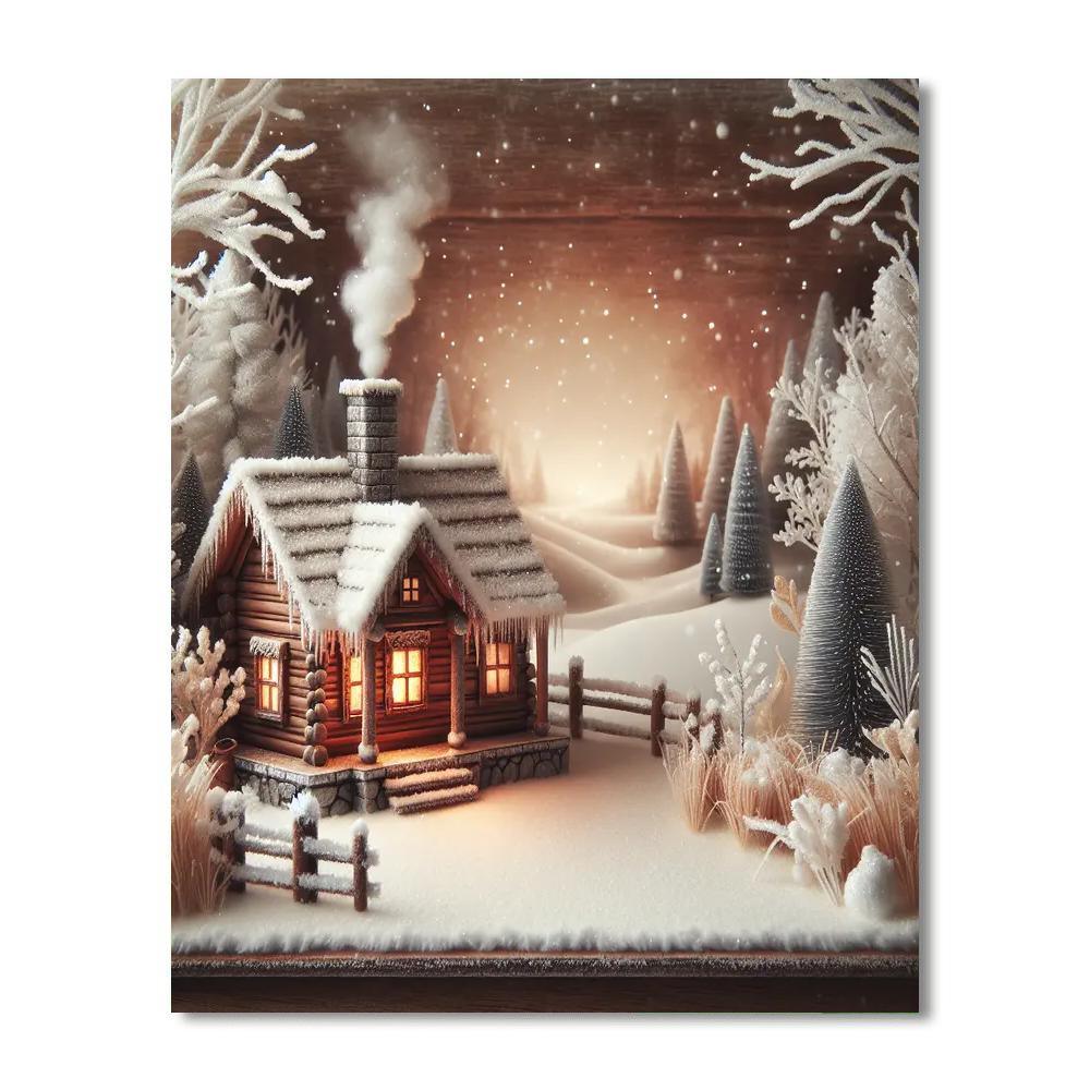 Peaceful Winter Landscape Paint By Color