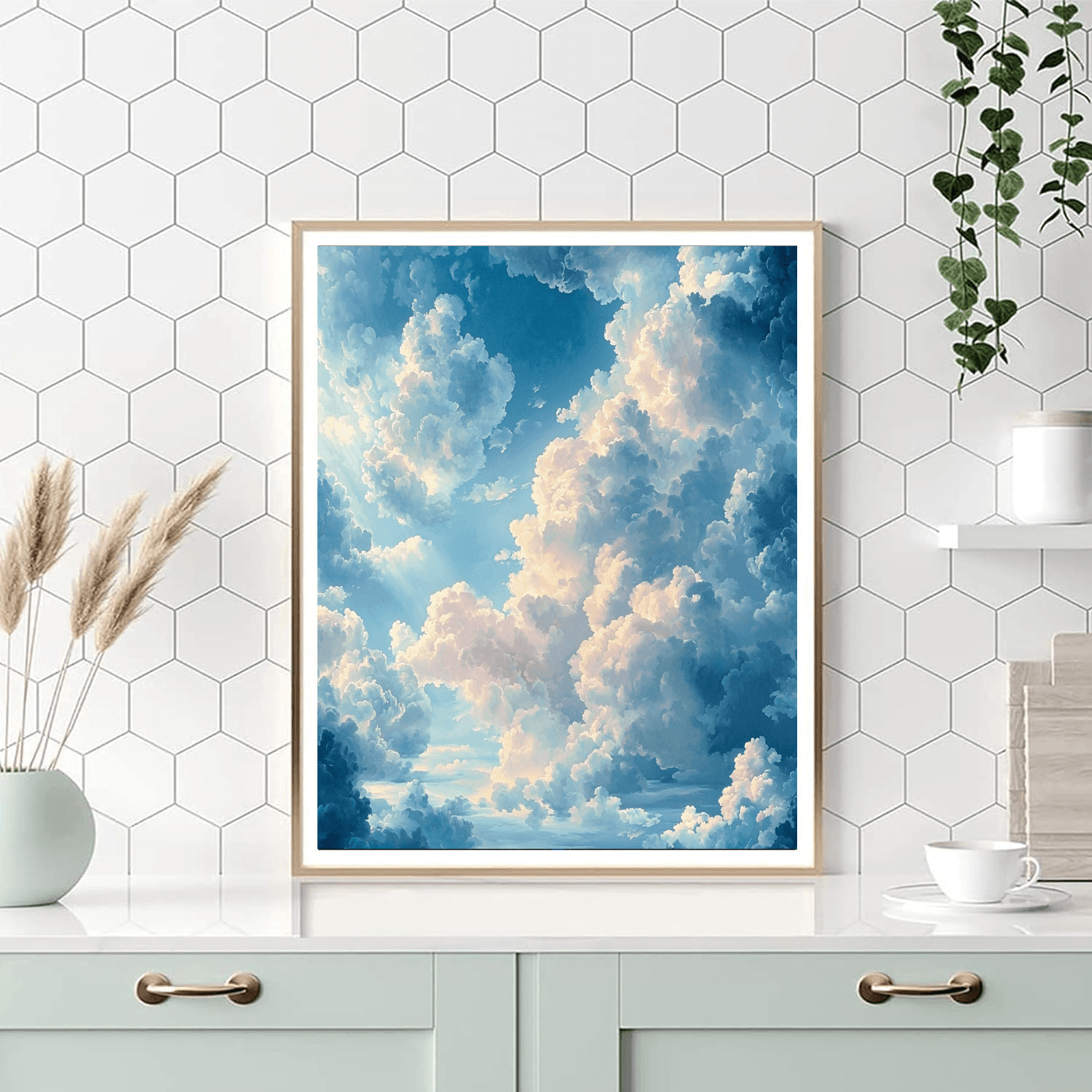 John Constable Inspired Ethereal Clouds  Paint By Number