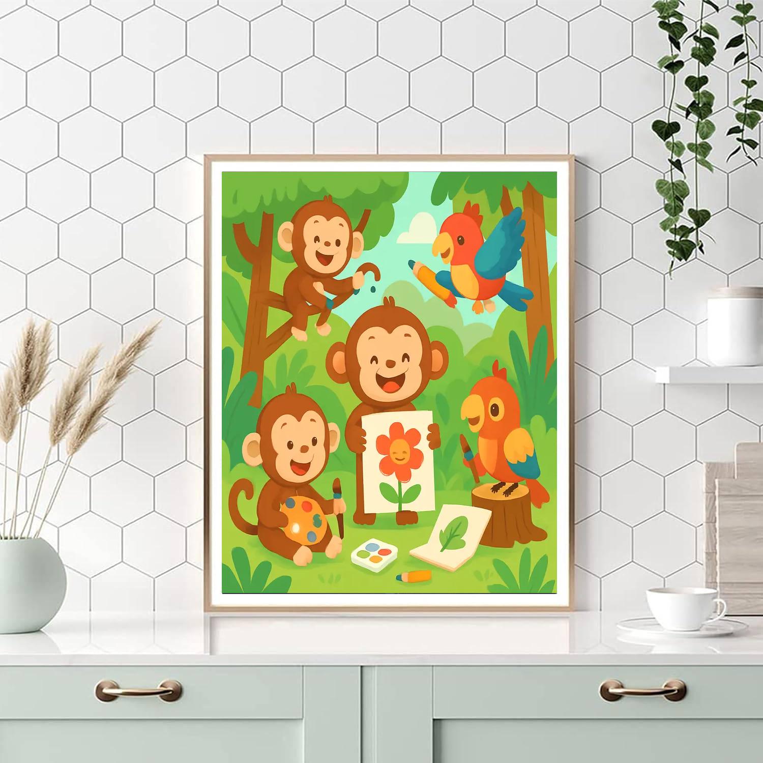 Artistic Jungle Fun Paint By Number