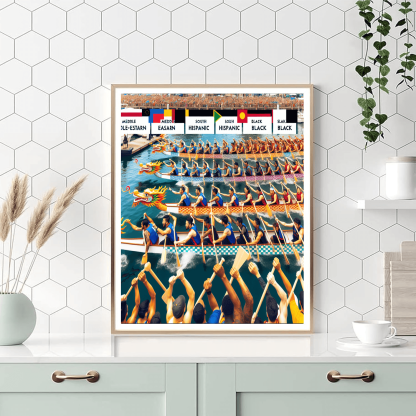 Hong Kong Dragon Boat Carnival - Hong Kong Paint By Numbers Kits