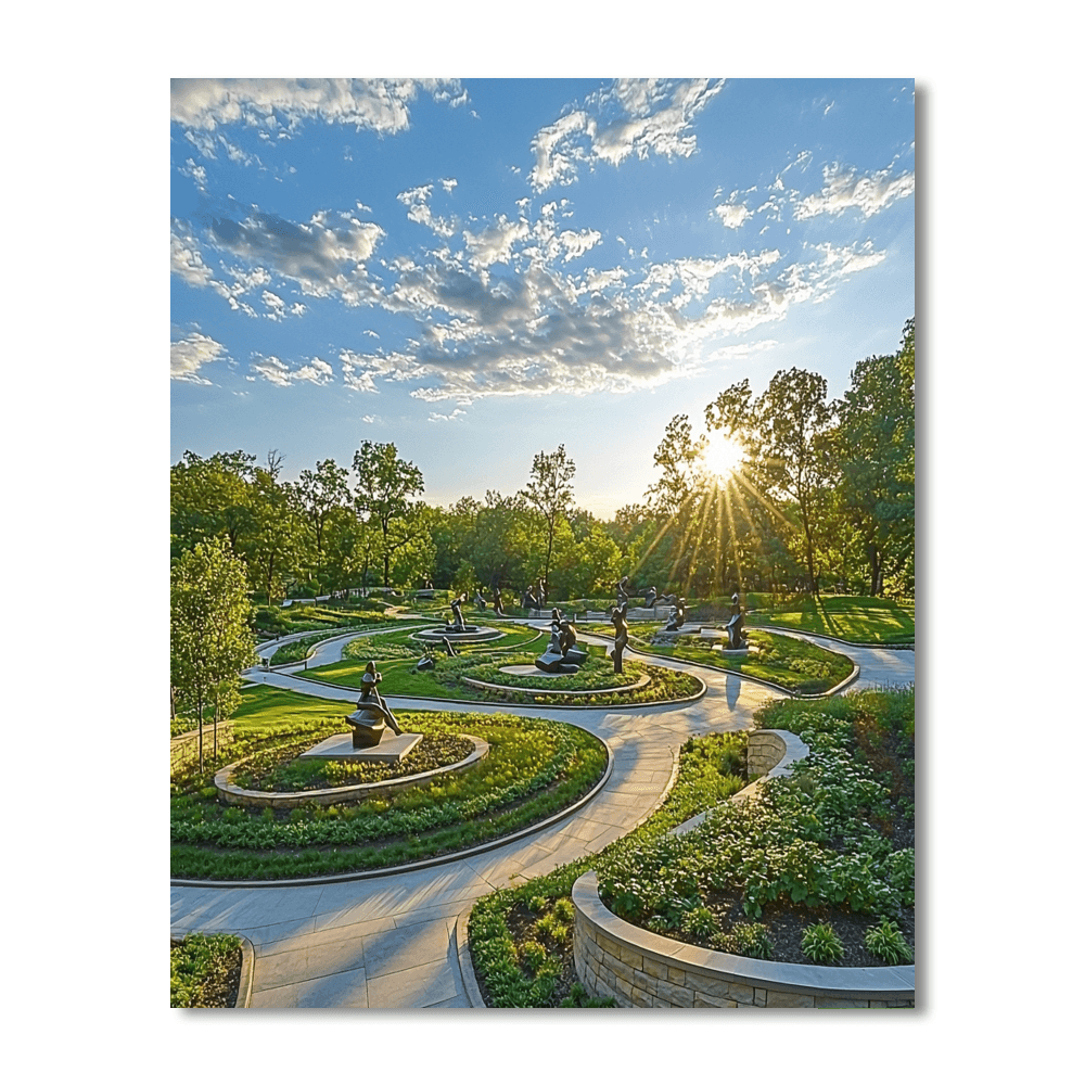 Vigeland Park - Oslo DIY Paint By Numbers