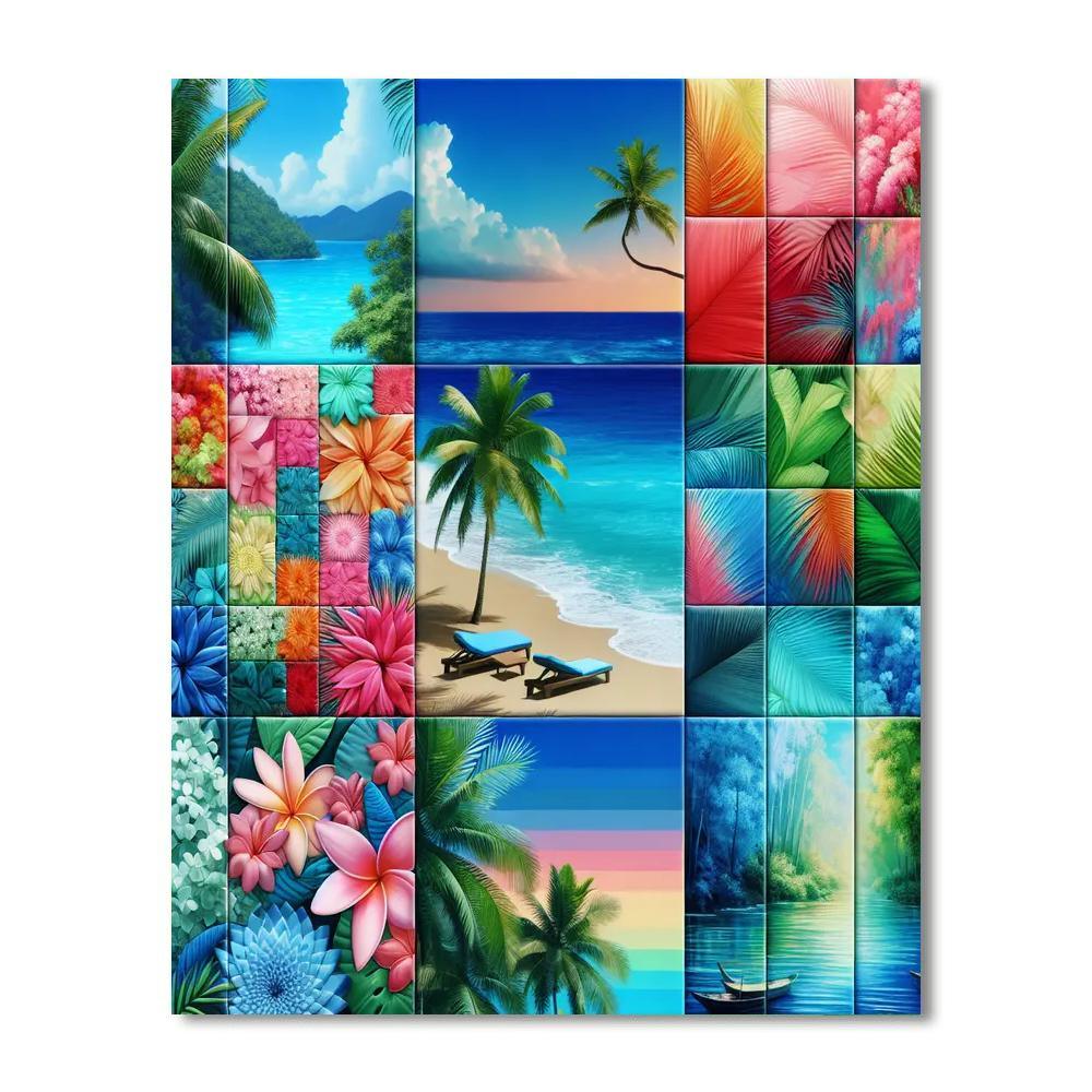 Hawaiian Paradise Bliss Numbered Painting Kits