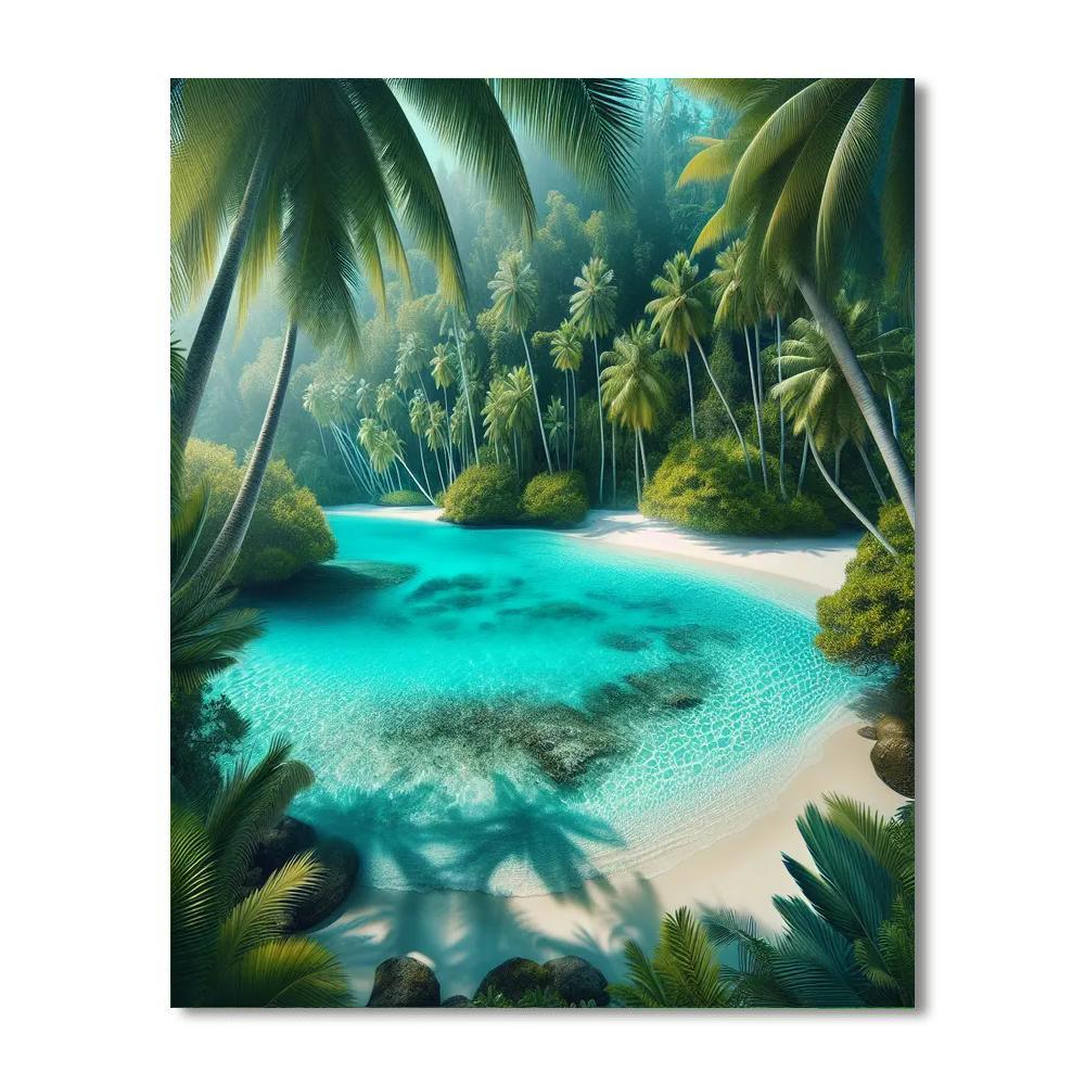 Tropical Lagoon Escape Paint By Color