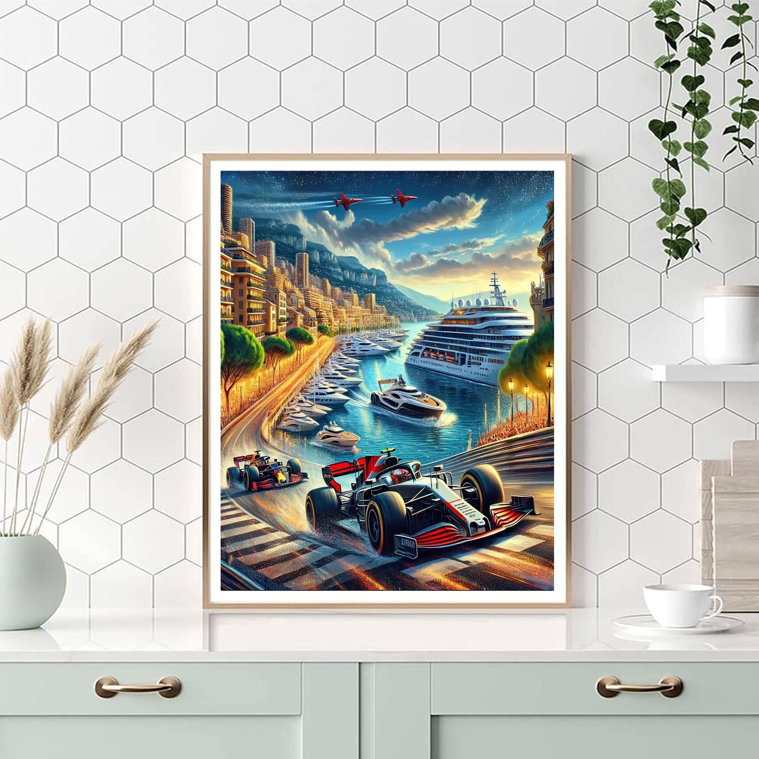 Monaco Grand Prix - Monte Carlo, Monaco Numbered Painting Kits