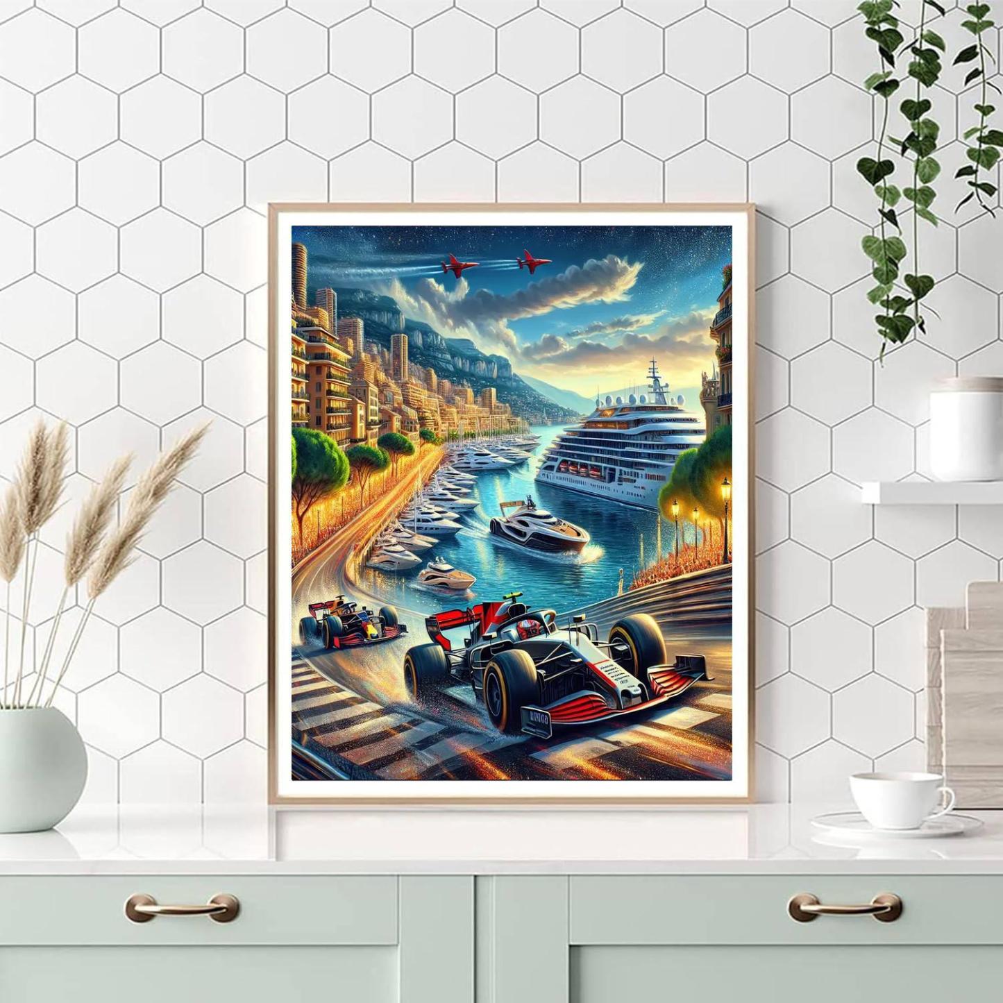 Monaco Grand Prix - Monte Carlo, Monaco Numbered Painting Kits