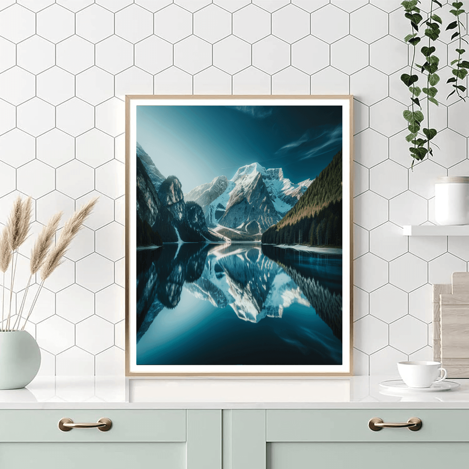 Majestic Mountain Reflections - DIY Painting By Numbers Kit