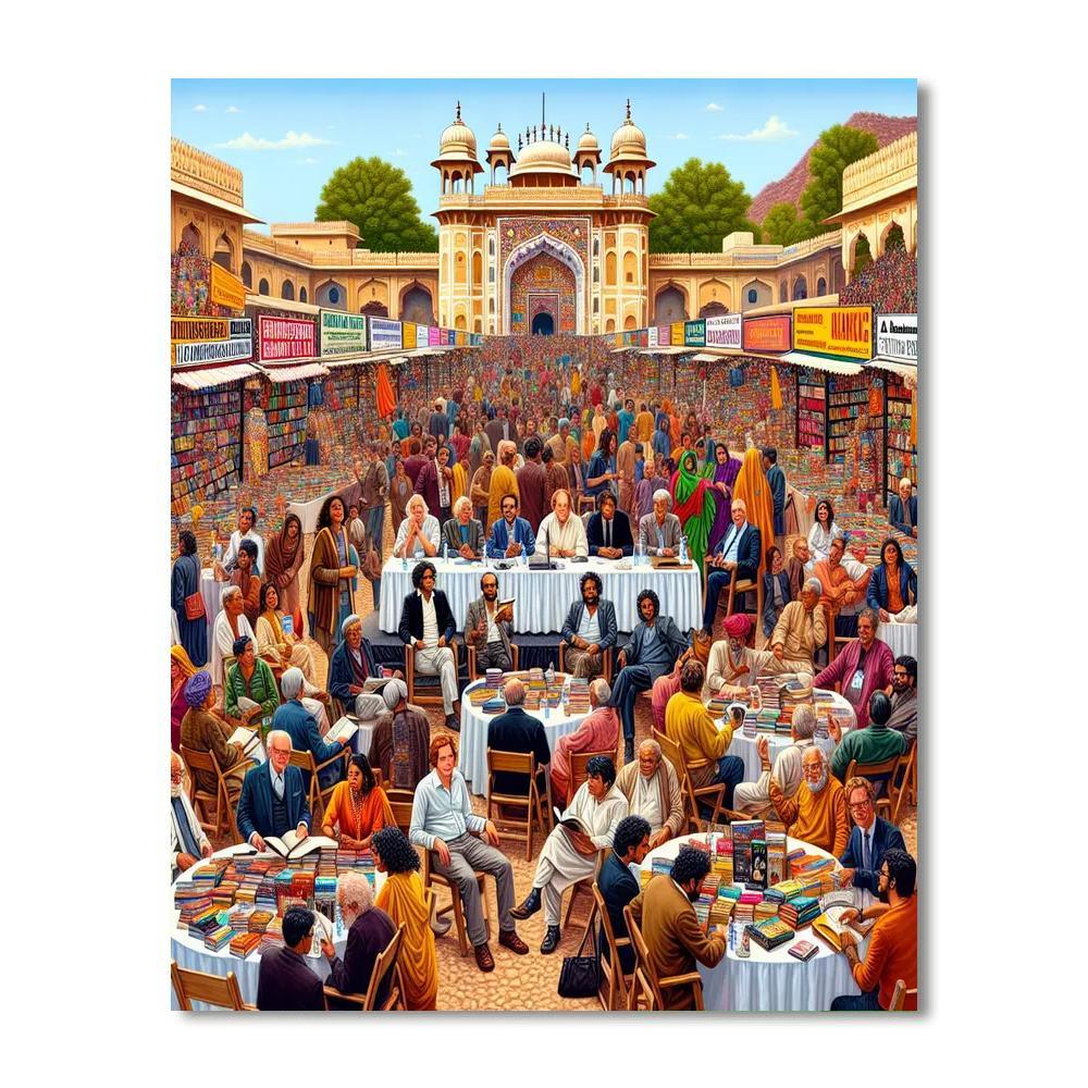 Jaipur Literature Festival - India Paint By Numbers Art
