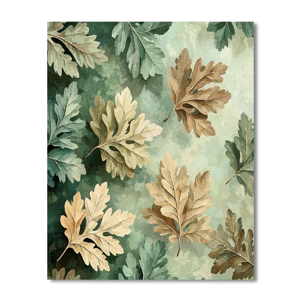 Leonardo Da Vinci Inspired Secrets Of The Leaves  Paint By Numbers Art