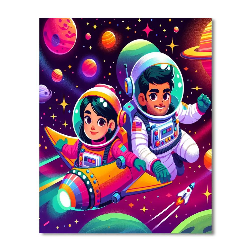 Cosmic Quest To The Stars Painting By Numbers Kit
