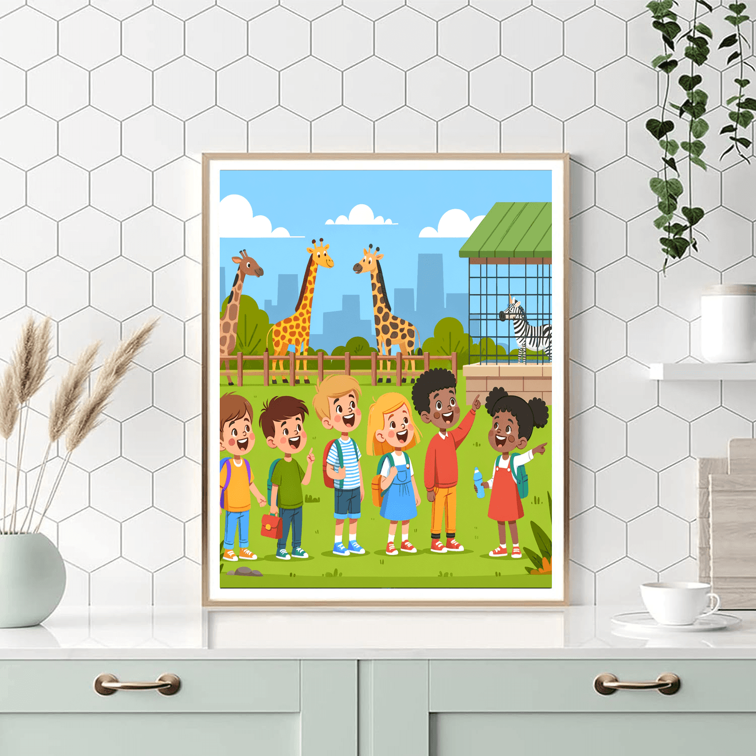 Fun At The Zoo DIY Paint By Numbers