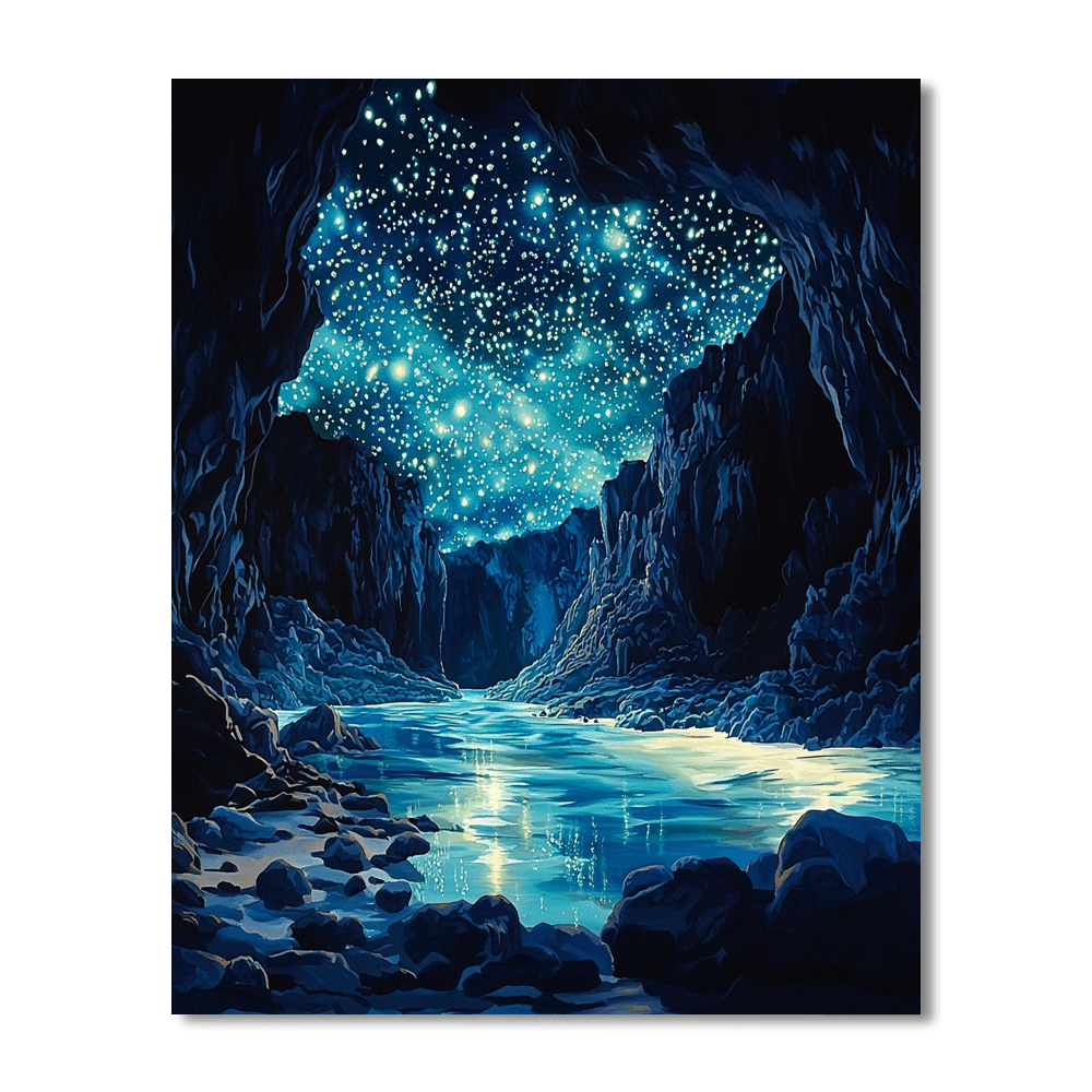 Waitomo Glowworm Caves - Waitomo Numbered Painting Kits
