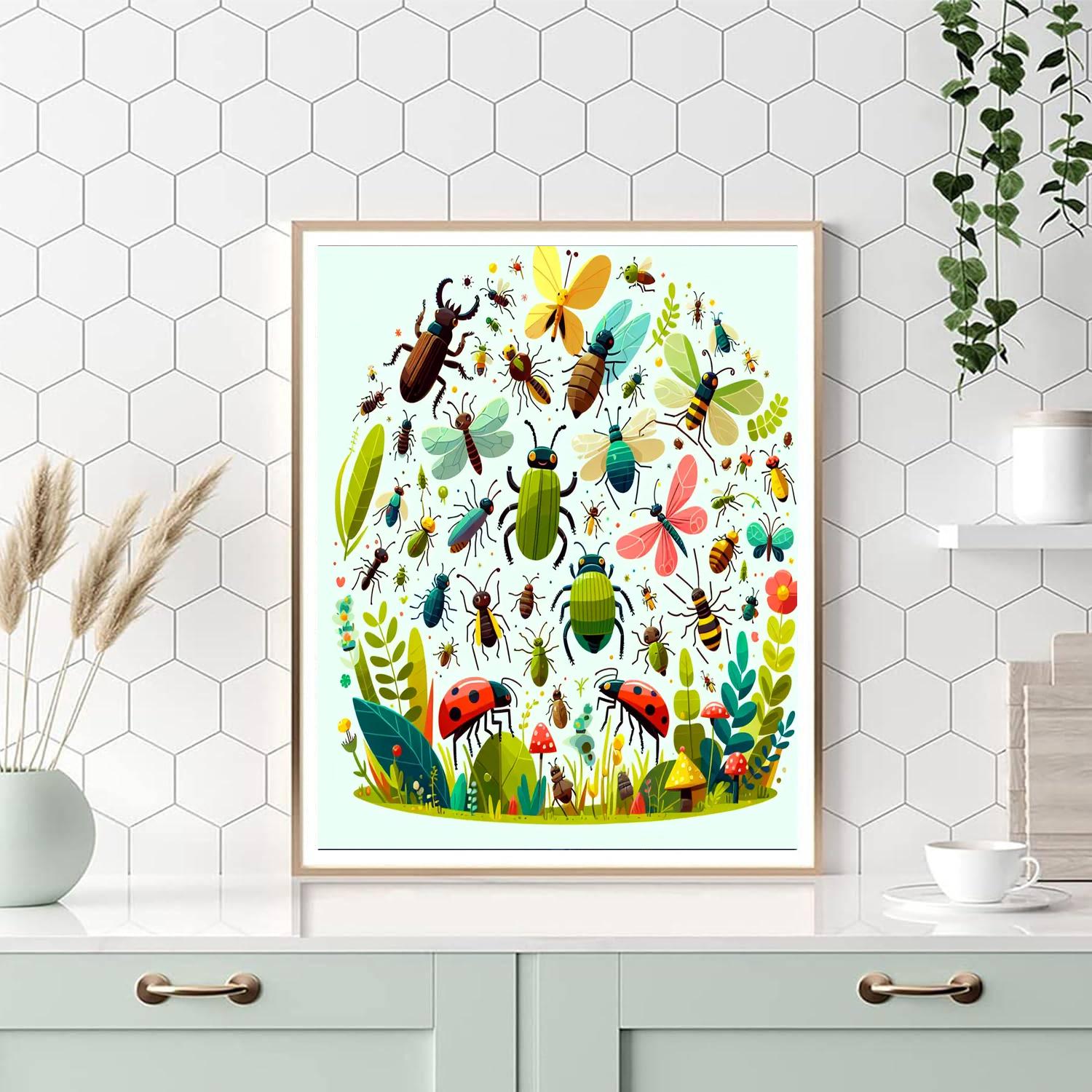 Inventive Insect Adventures Paint By Numbers Art