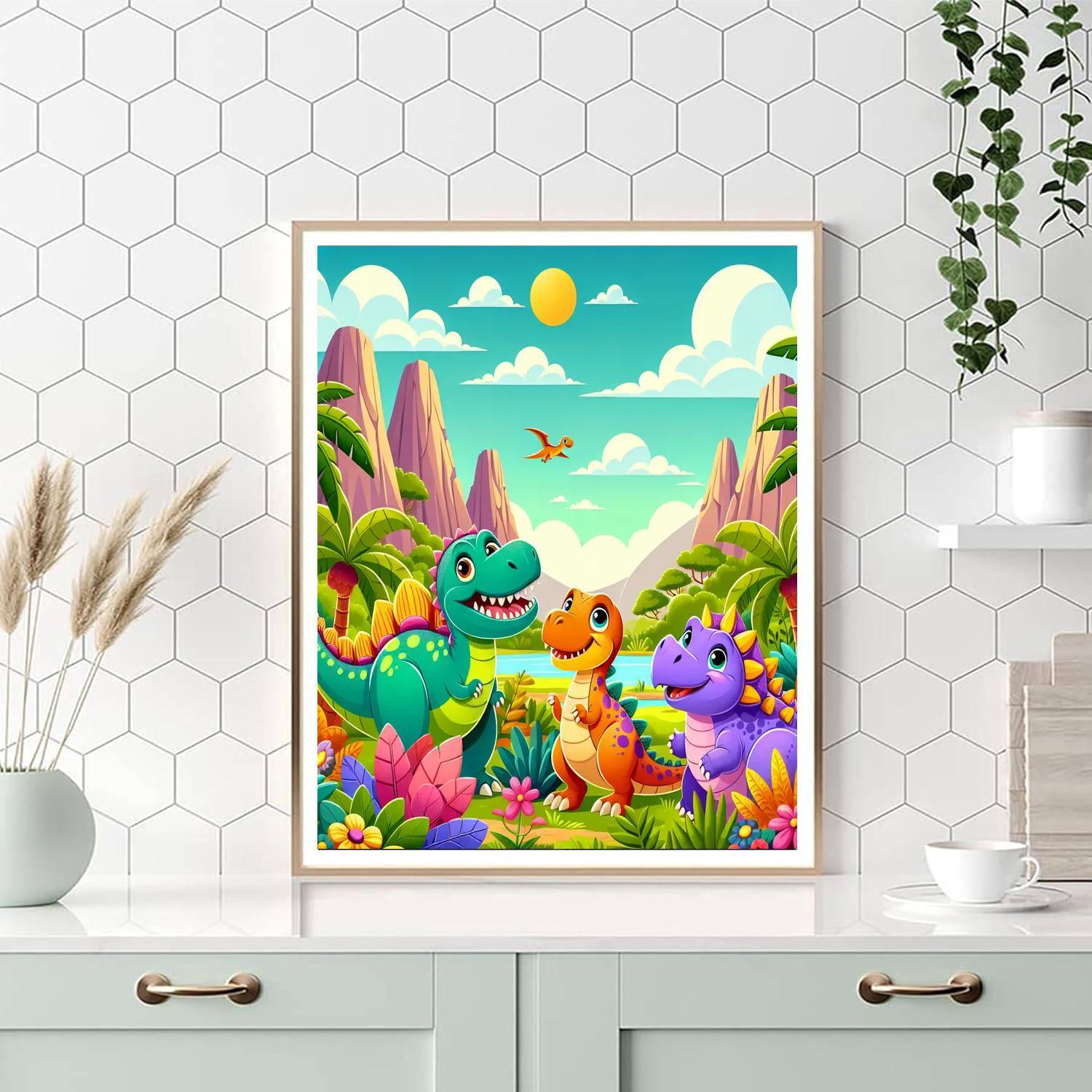 Dino Playtime Paint By Numbers