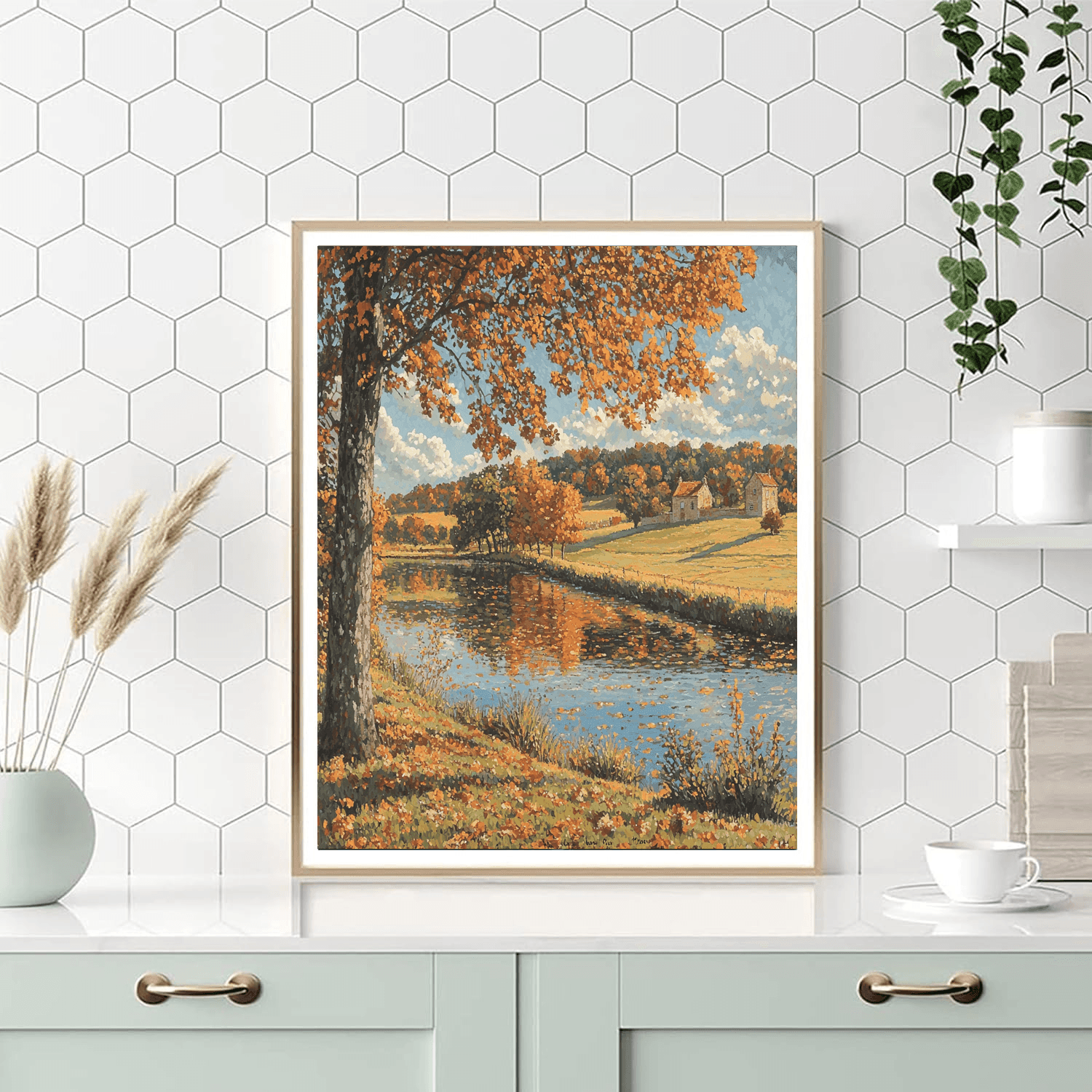 Camille Pissarro Inspired Autumn's Whisper  Paint By Numbers Kits