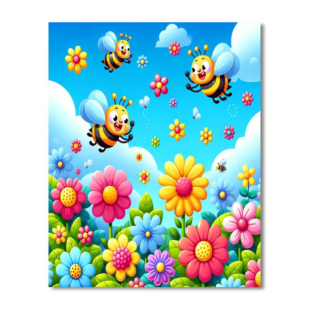 Fantastic Flower World Painting Number Kit