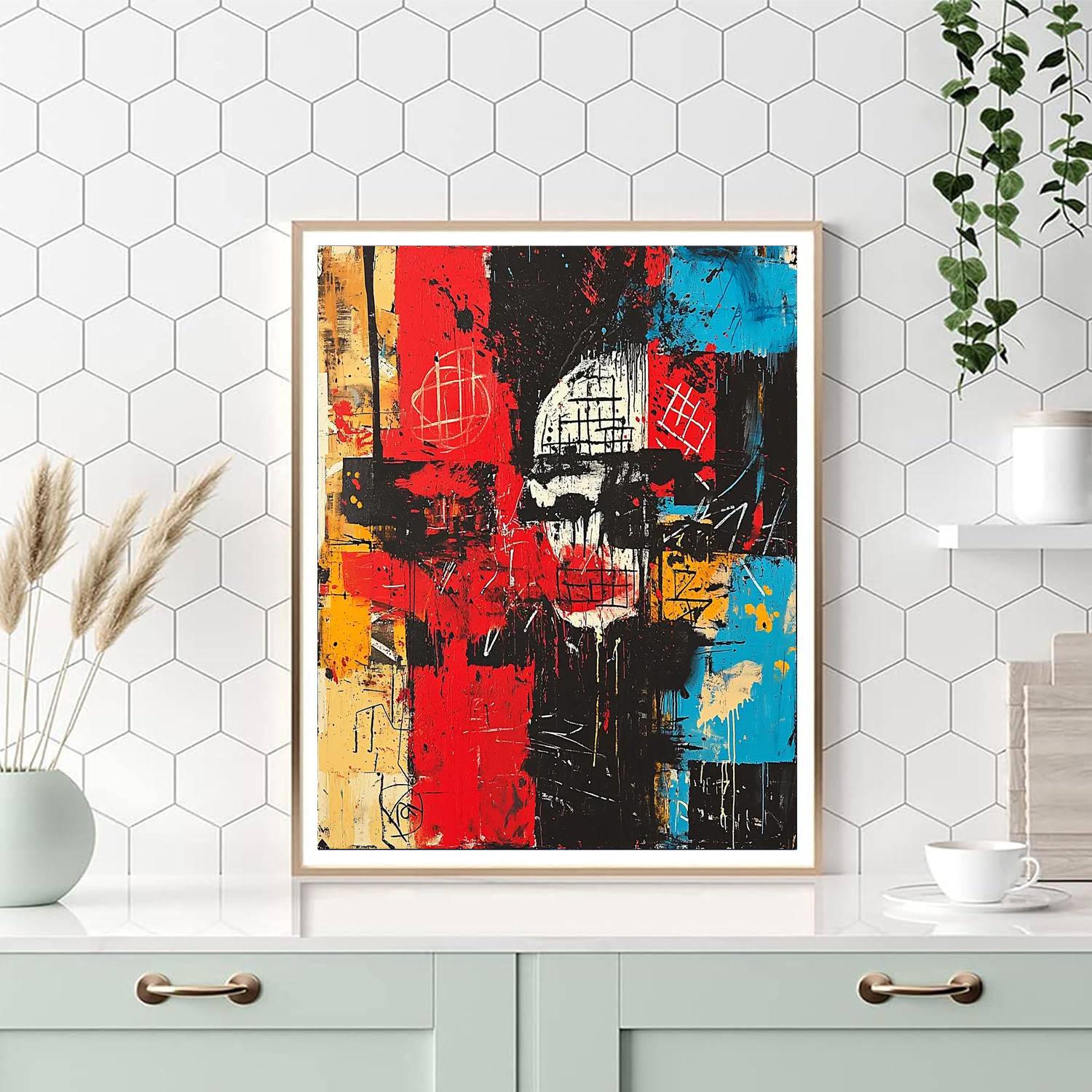 Jean-Michel Basquiat Inspired Resilience In Patterns  Paint By Numbers