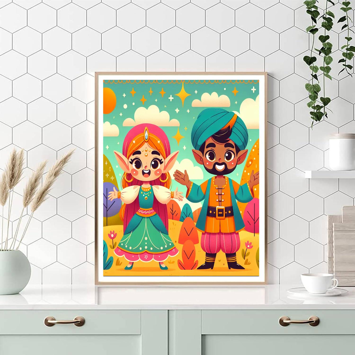 Friendly Fantasies Number Painting