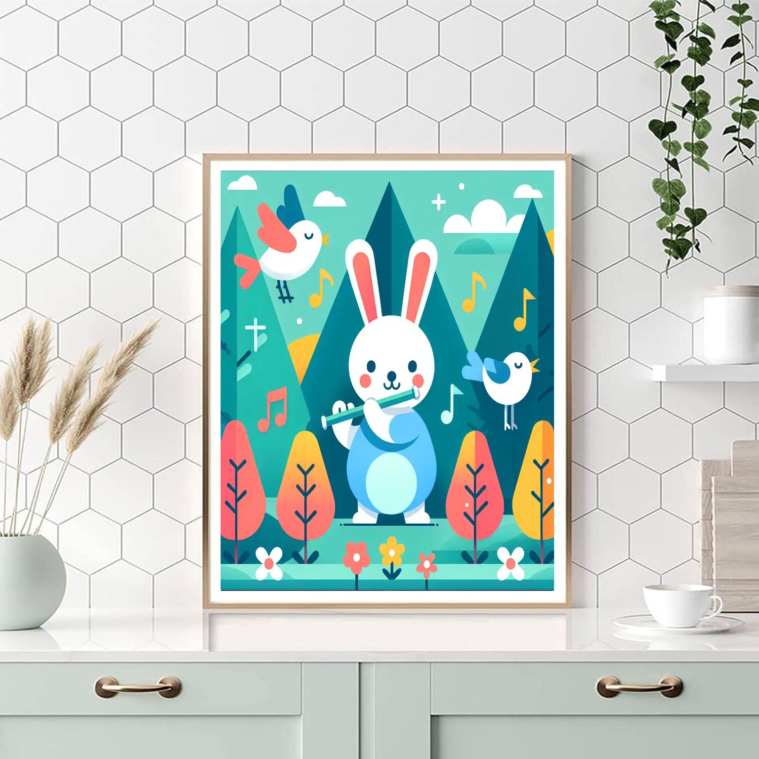 Musical Forest Serenade Number Painting