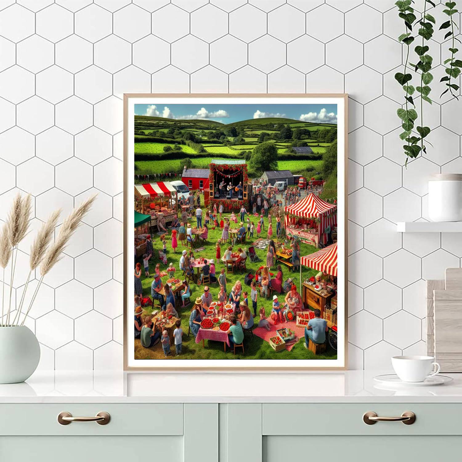 Enniscorthy Strawberry Festival - Ireland Painting Number Kit