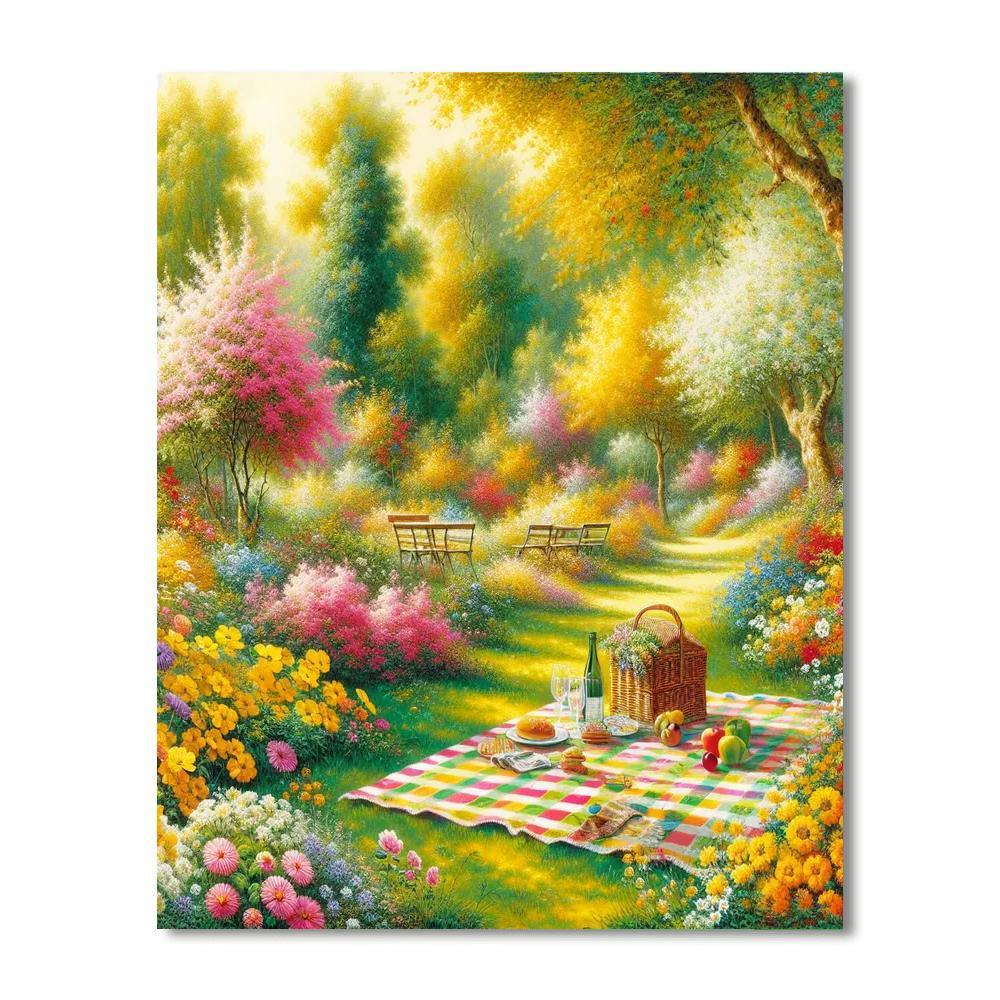Garden Picnic Daydream Paint By Numbers Art