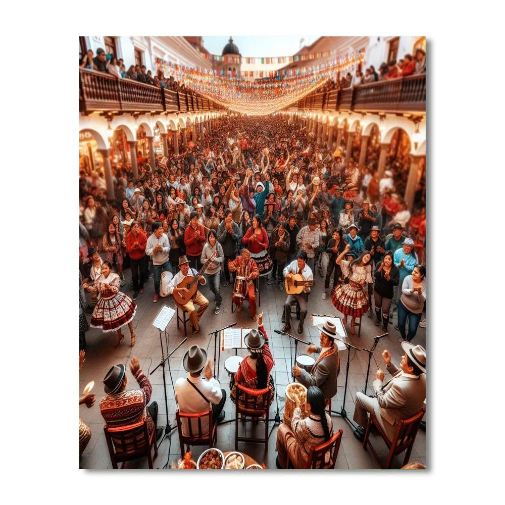 Dia De La Canción Criolla - Lima, Peru Paint By Numbers