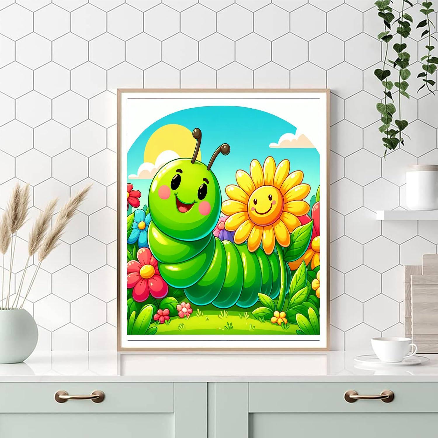 Cheery Caterpillar Adventure Paint By Number