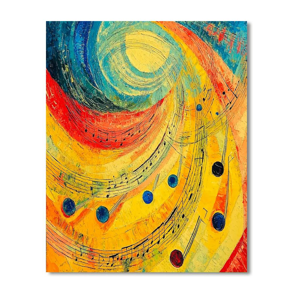 Wassily Kandinsky Inspired Timeless Melody  Numbered Painting Kits