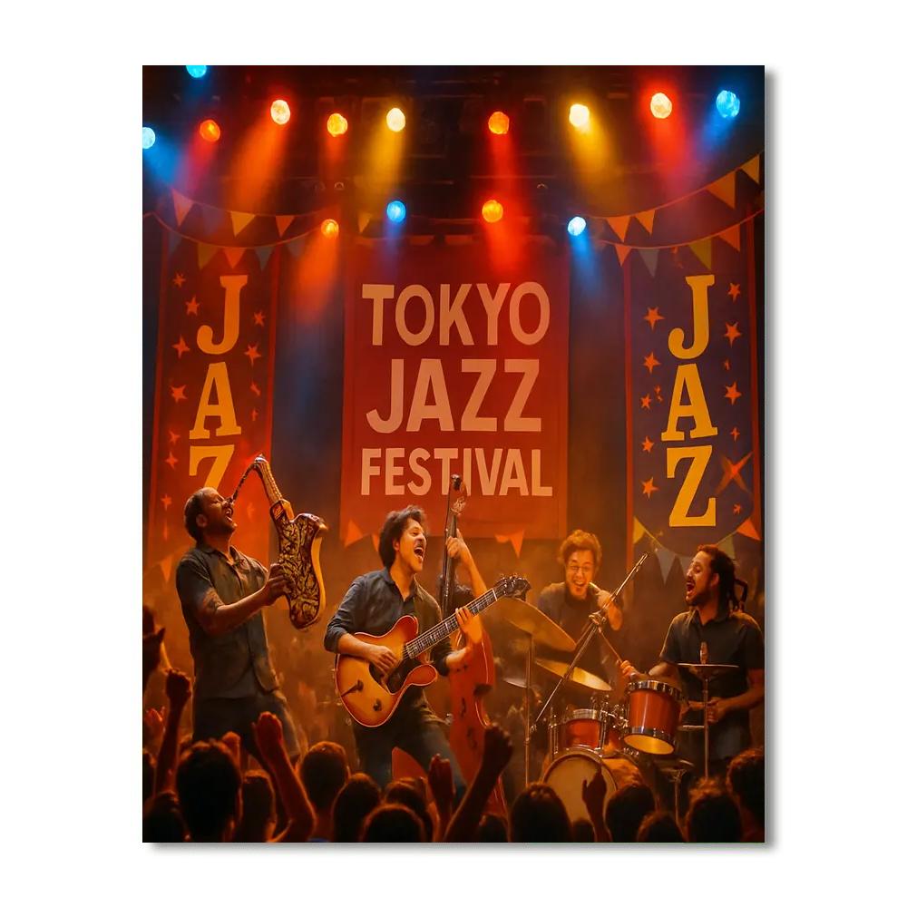 Tokyo Jazz Festival Numbered Painting Kits