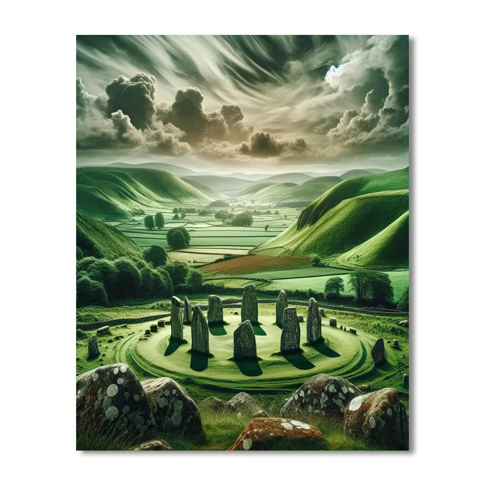 Celtic Mythical Landscape Paint By Numbers Art