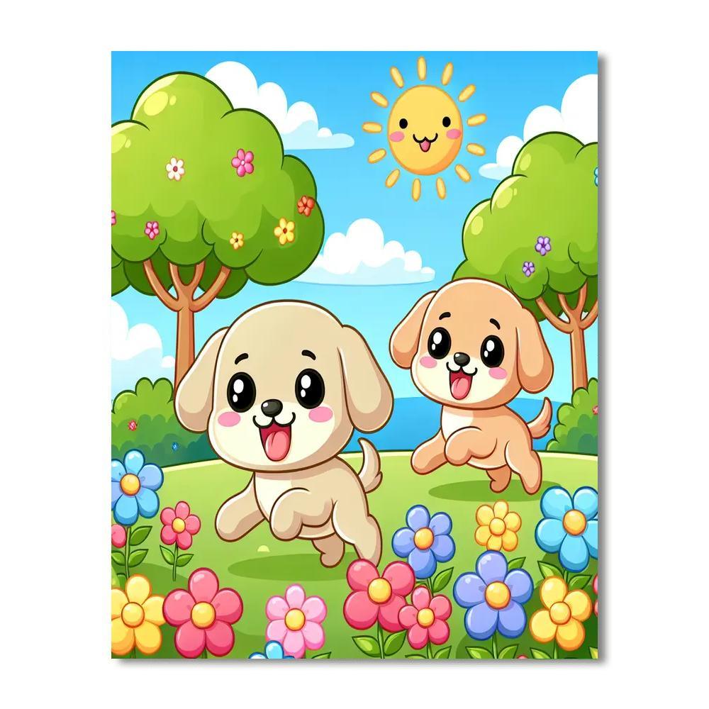 Puppy Pals Numbered Painting Kits
