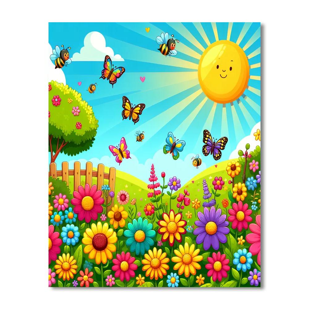 Sunny Garden Festival Paint By Color