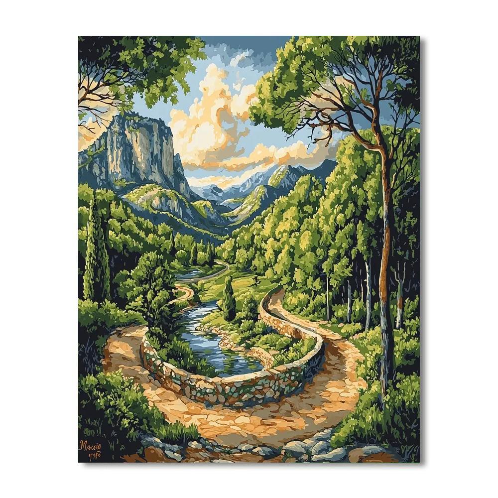 Michelangelo Inspired Timeless Cycle  Paint By Numbers