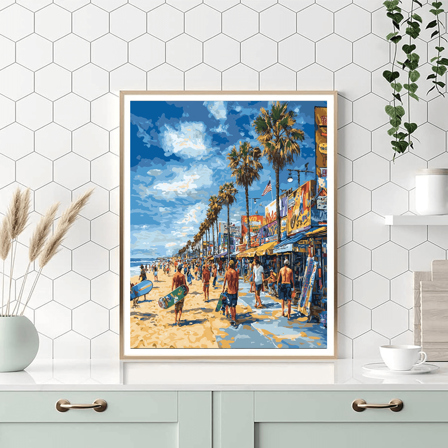 Venice Beach - Los Angeles, Usa Numbered Painting Kits