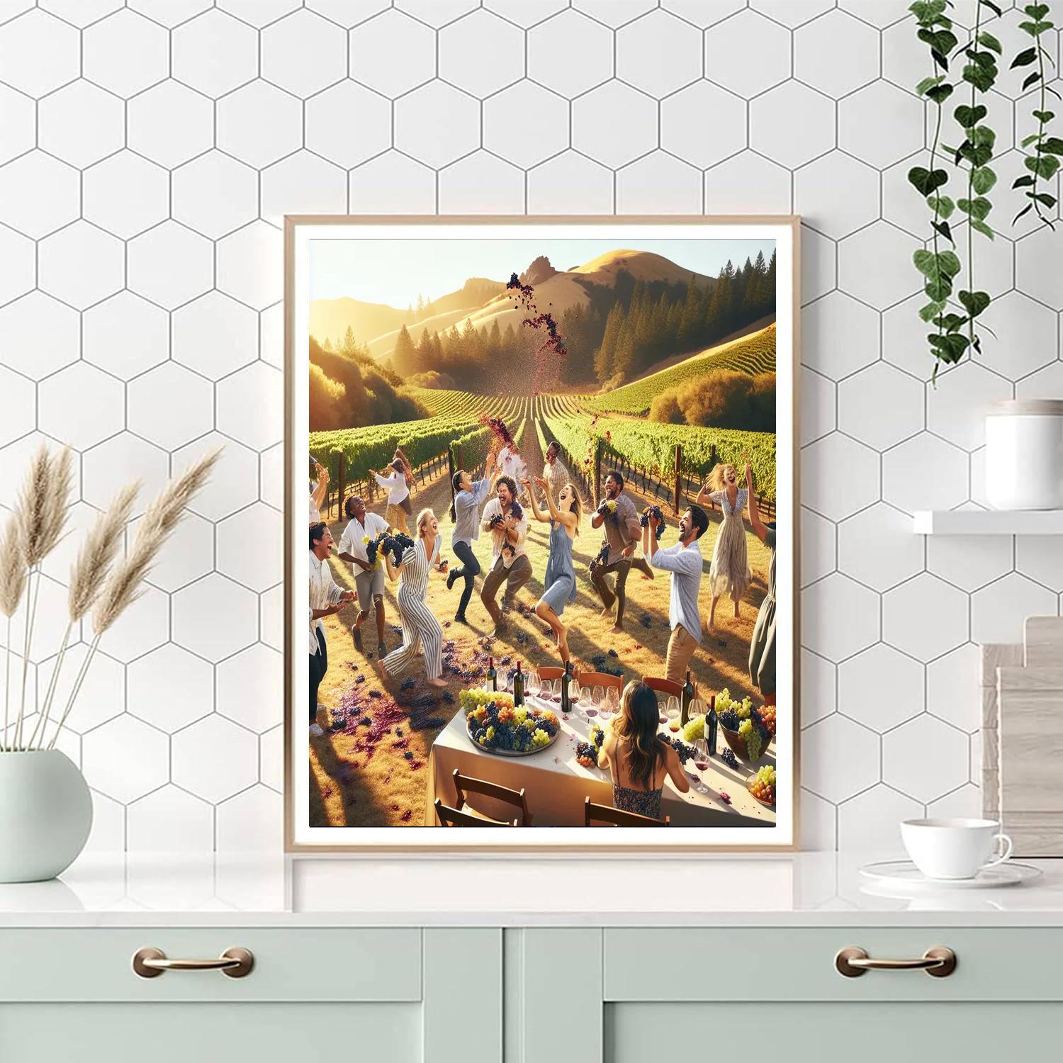 Grape Throwing Festival - Spain Paint By Numbers