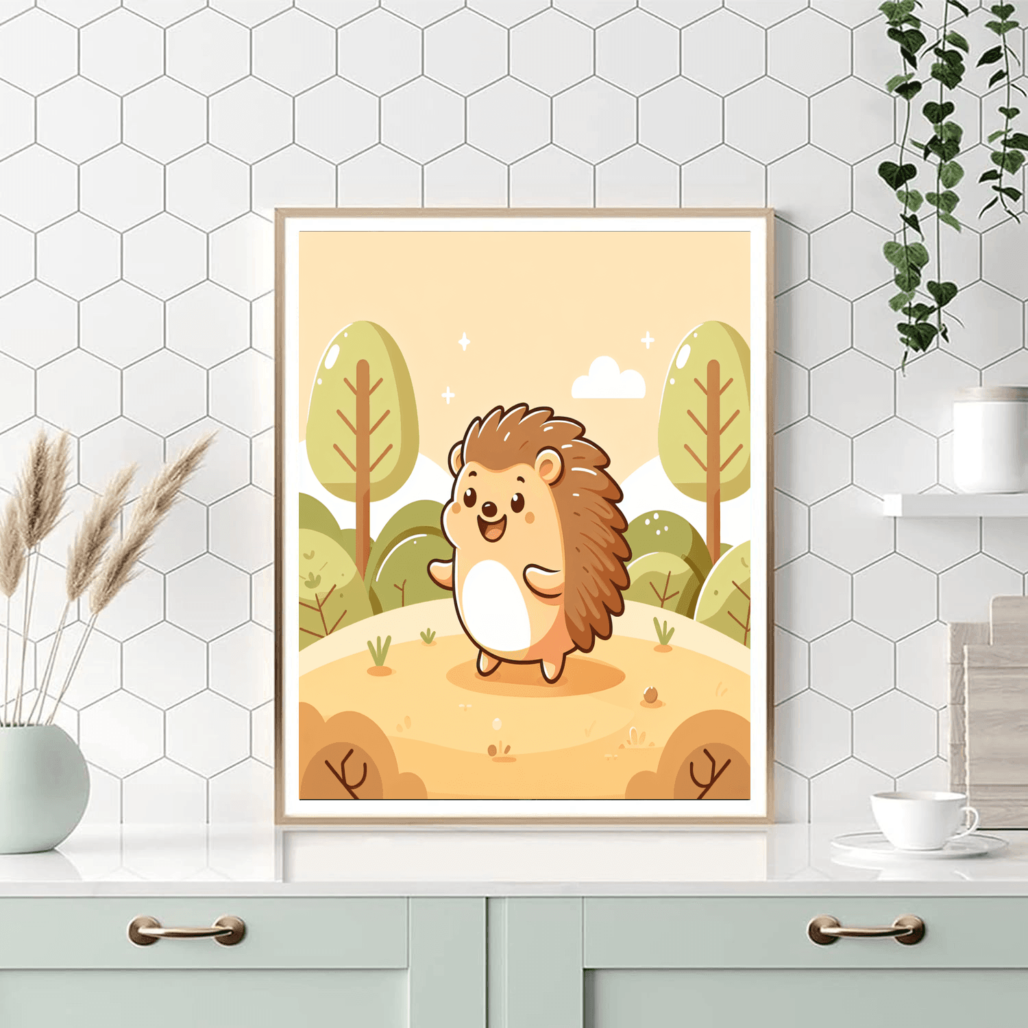Harmonious Hedgehog Number Painting