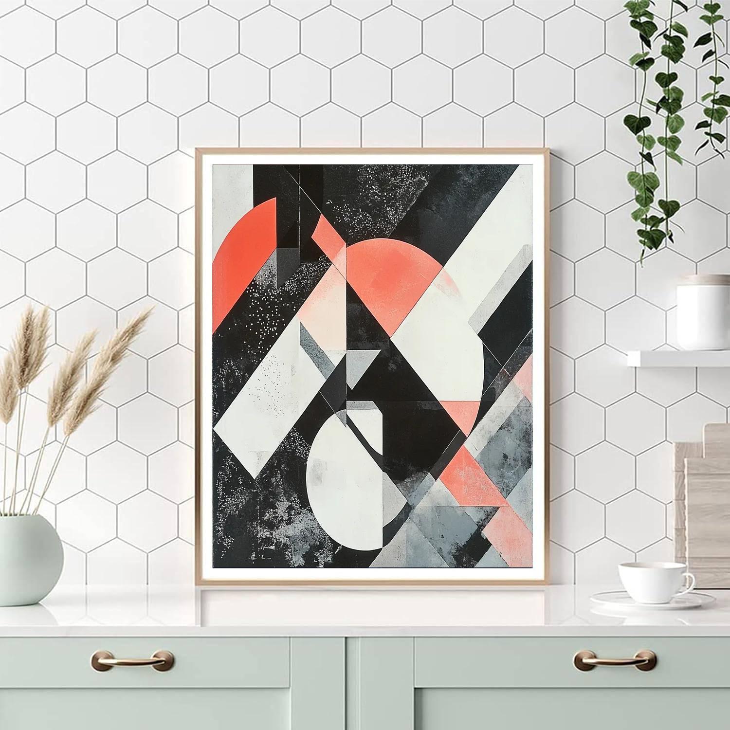 Kazimir Malevich Inspired Layered Dynamics  Paint By Color