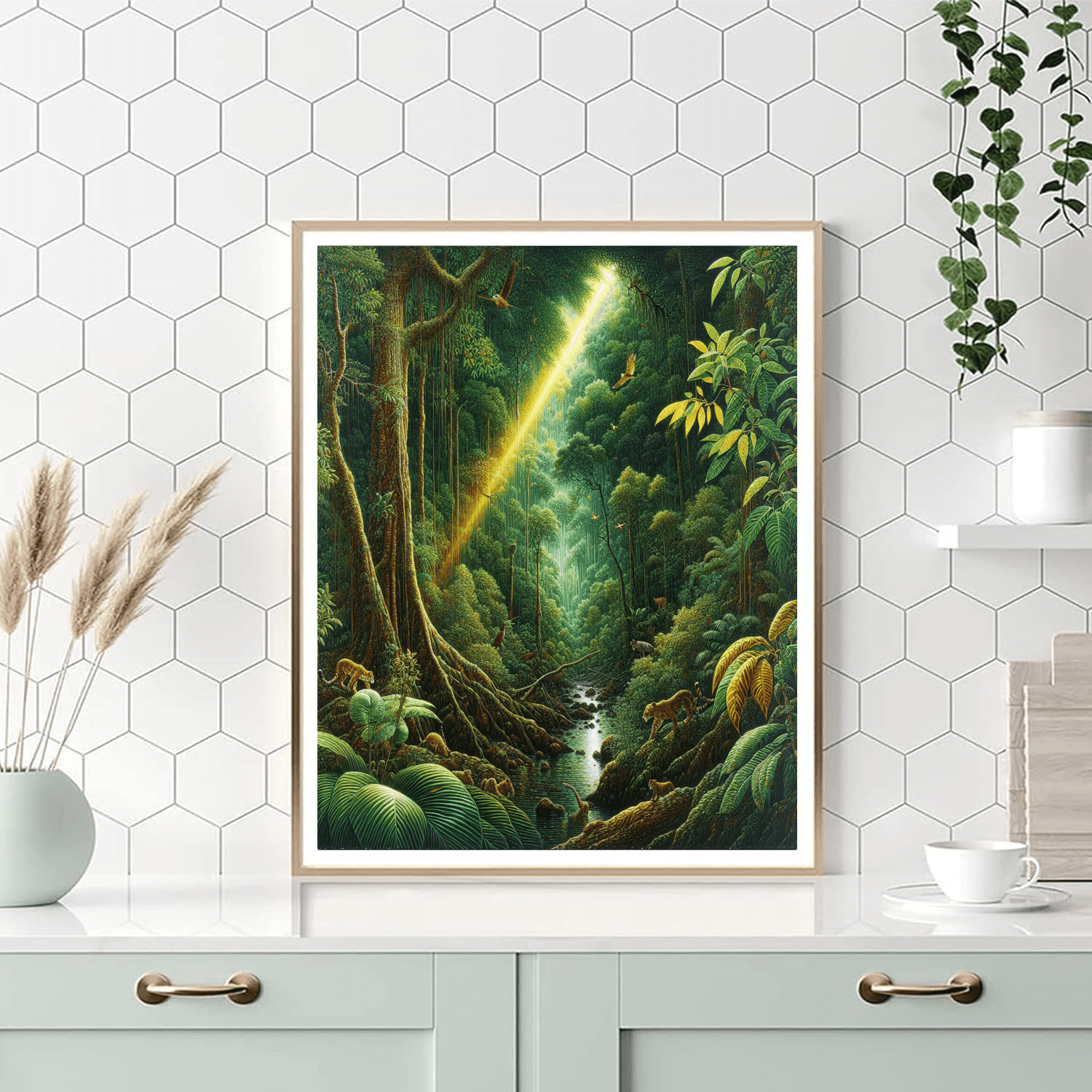 Jungle Whirl Paint By Numbers Art