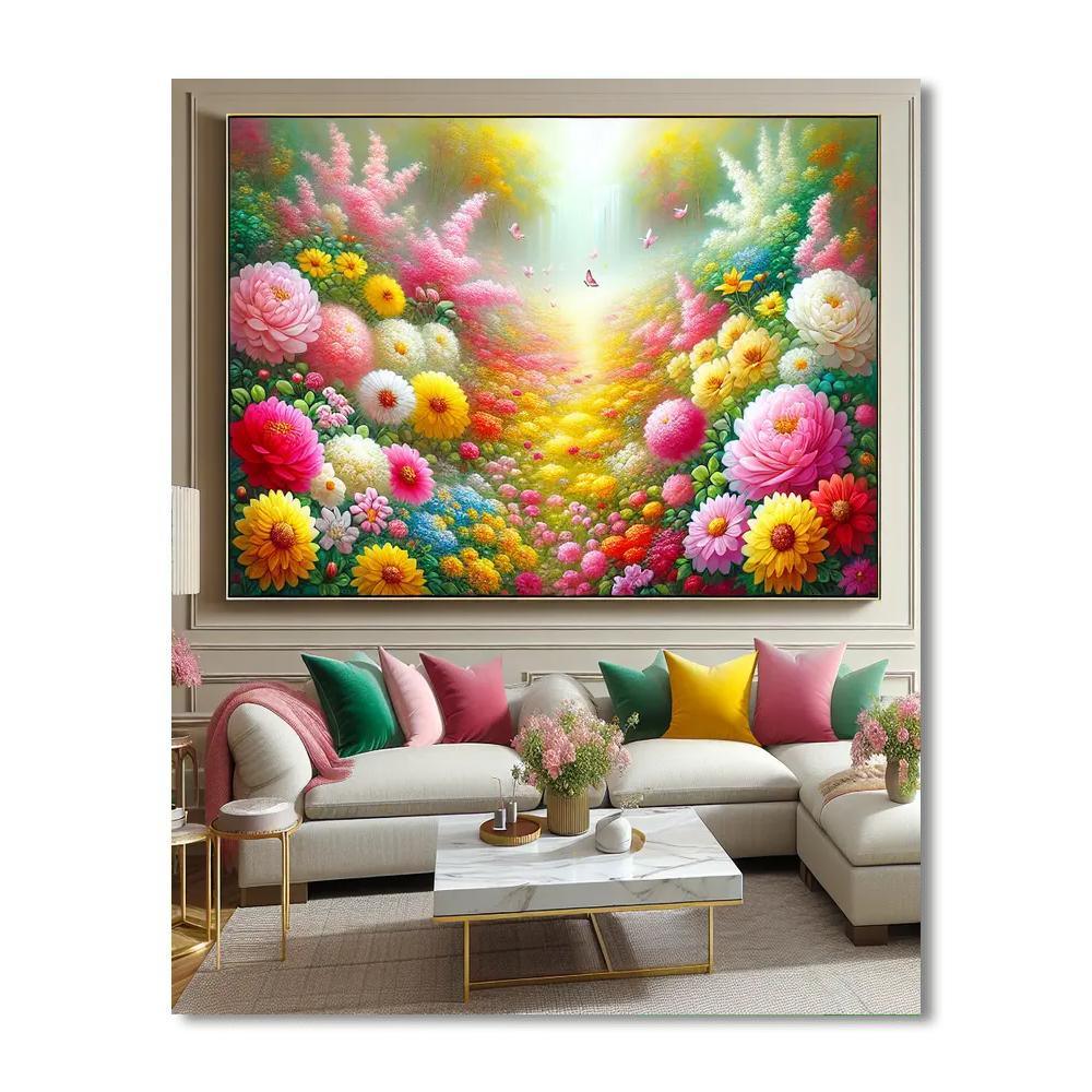 Fantasy Floral Dreams Paint By Numbers Art