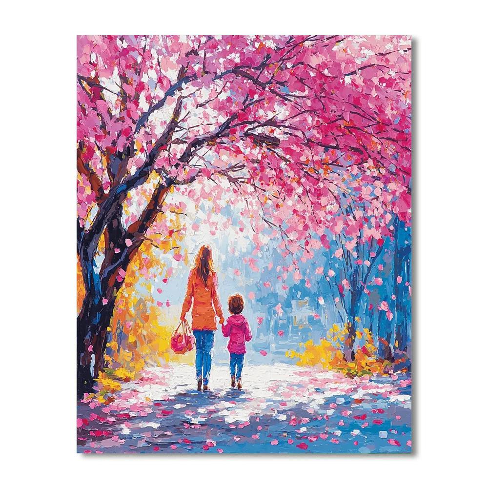 Sweet Spring Stroll Paint By Number