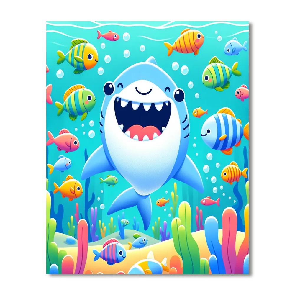 Jolly Shark Paint By Number