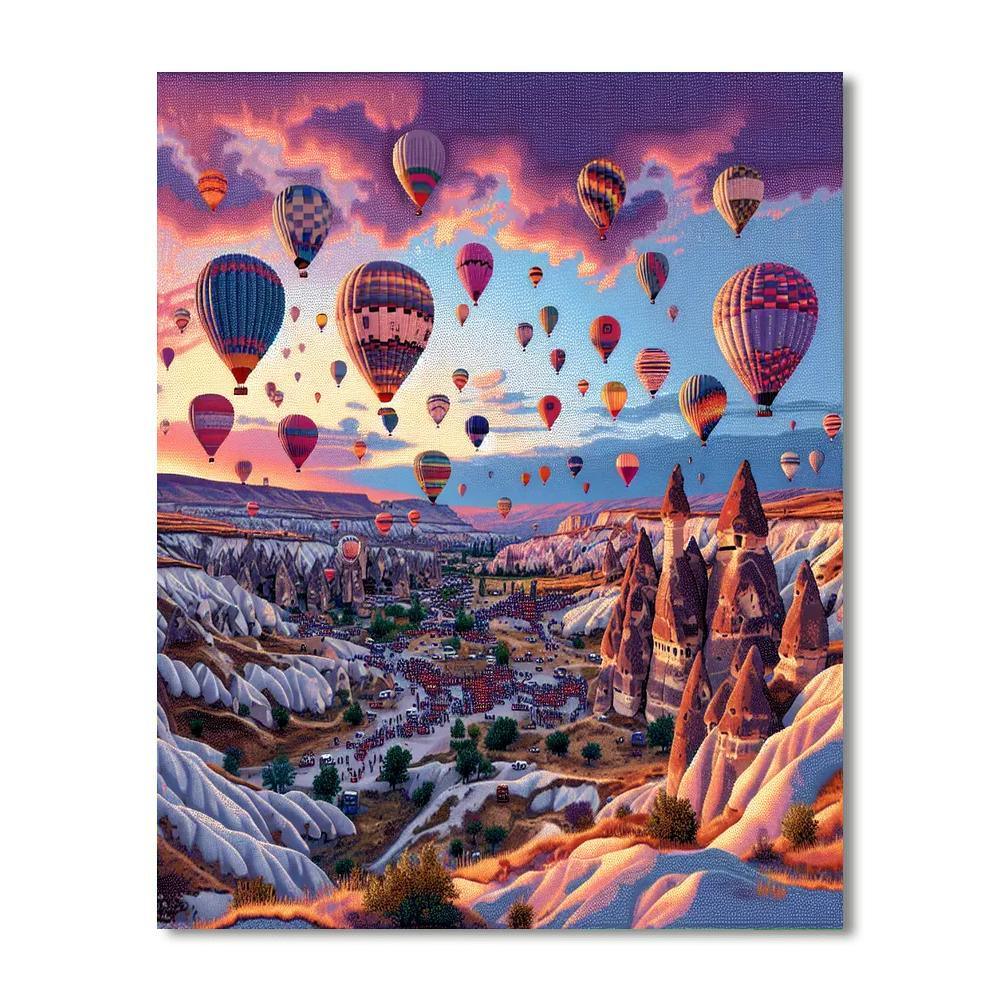 Hot Air Balloon Festival - Cappadocia, Turkey Paint By Numbers Art