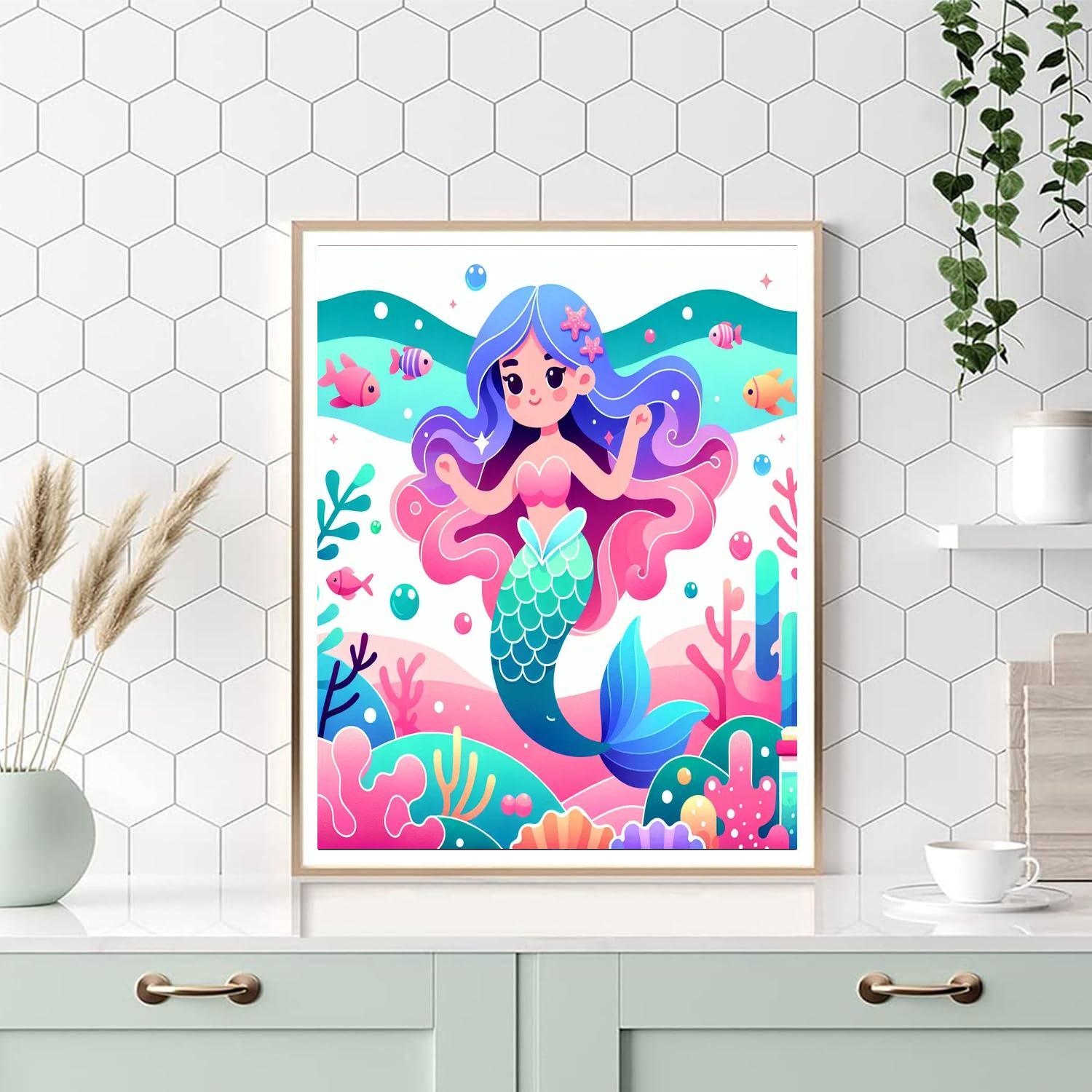 Enchanting Mermaid DIY Paint By Numbers