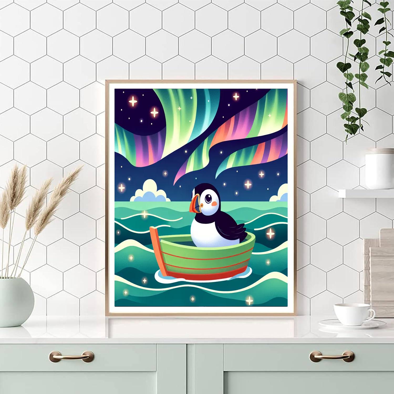 Puffin's Northern Lights Cruise Paint By Numbers Kits