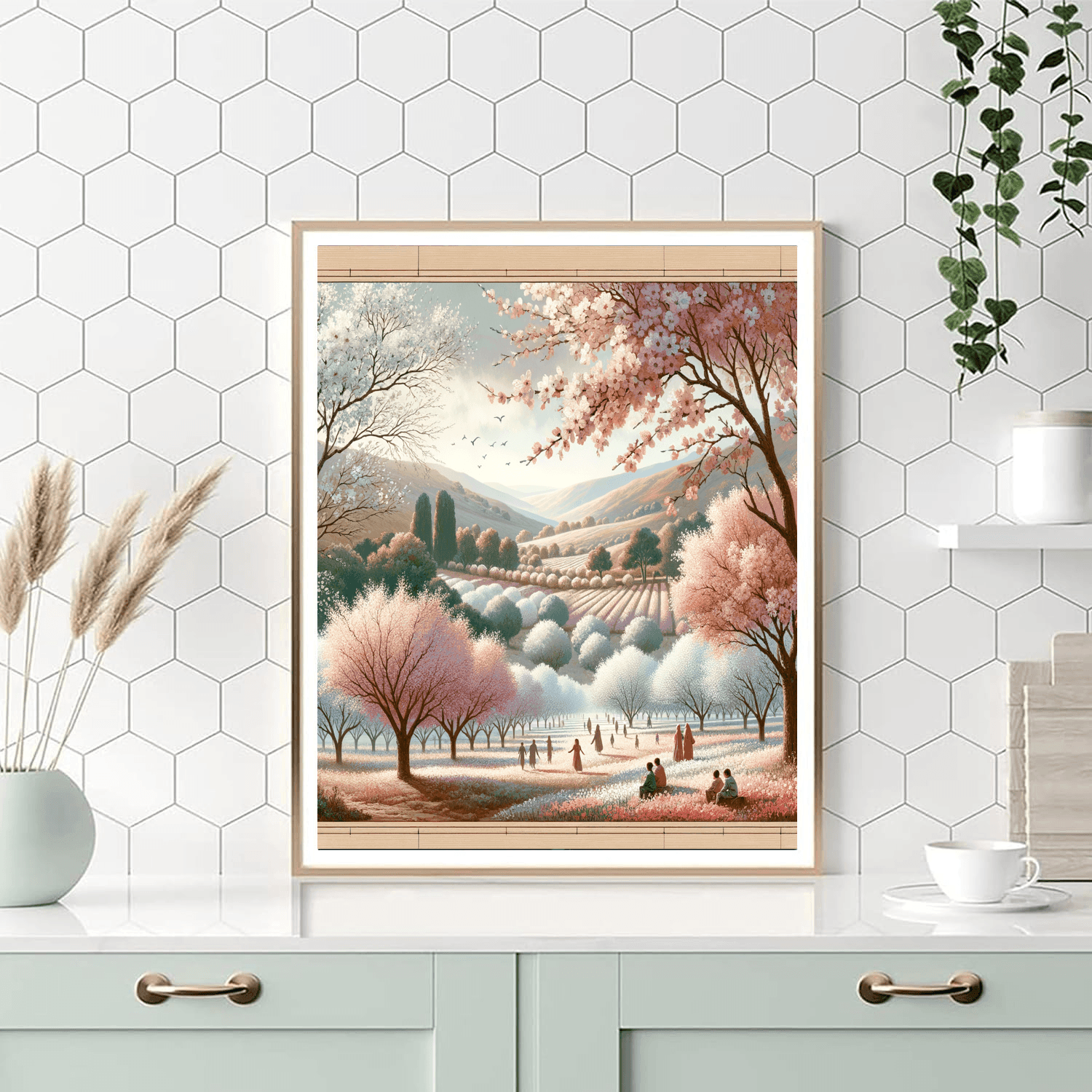 Almond Blossom Festival - Portugal Painting By Numbers Kit