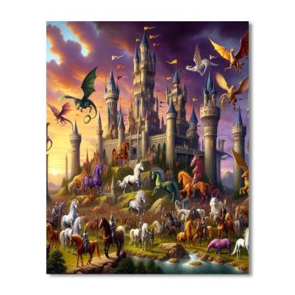 Medieval Fantasy Kingdom Numbered Painting Kits