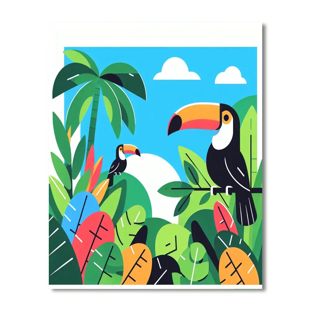 Tropical Toucans Numbered Painting Kits