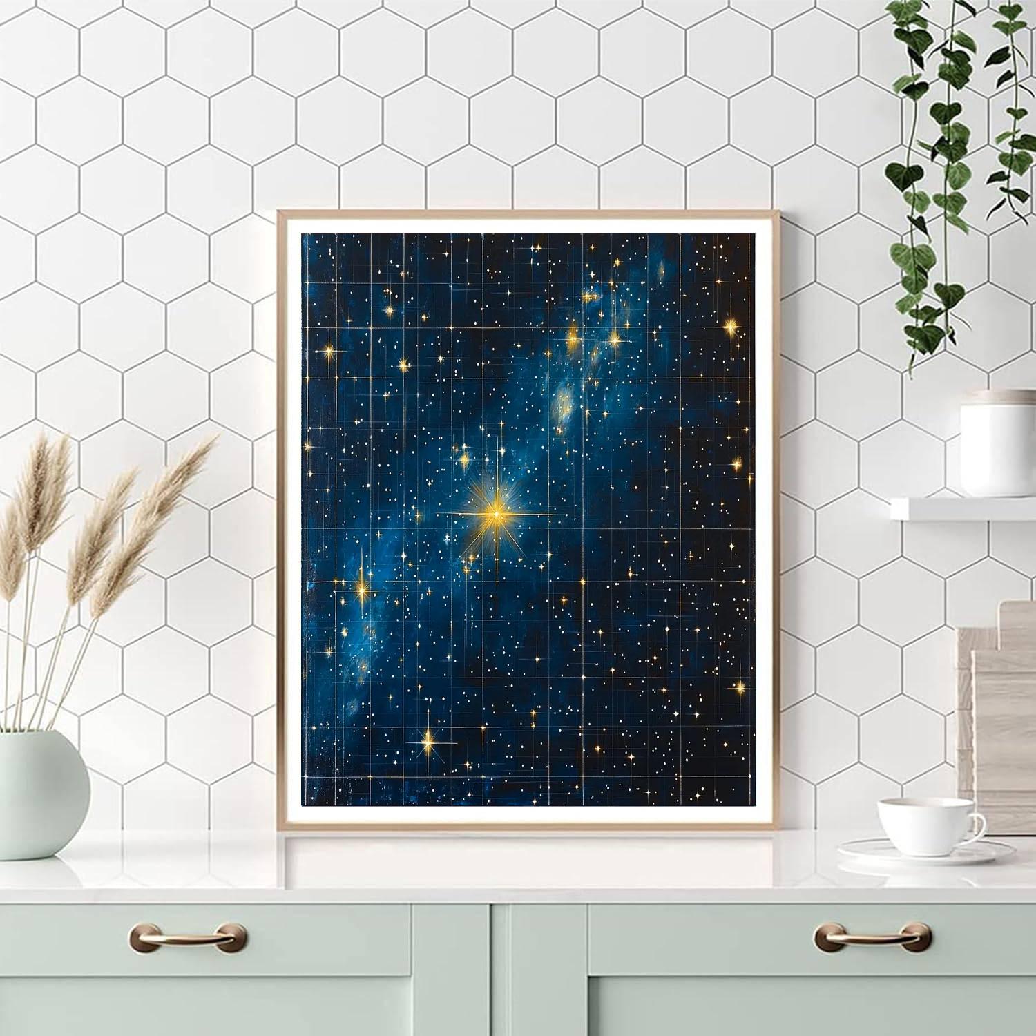 El Greco Inspired Celestial Starfield Elegance  Paint By Numbers