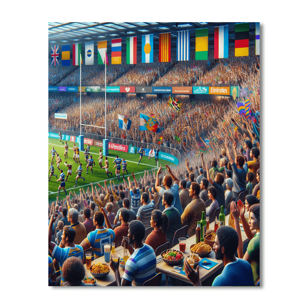 Rugby Sevens - Hong Kong Number Painting
