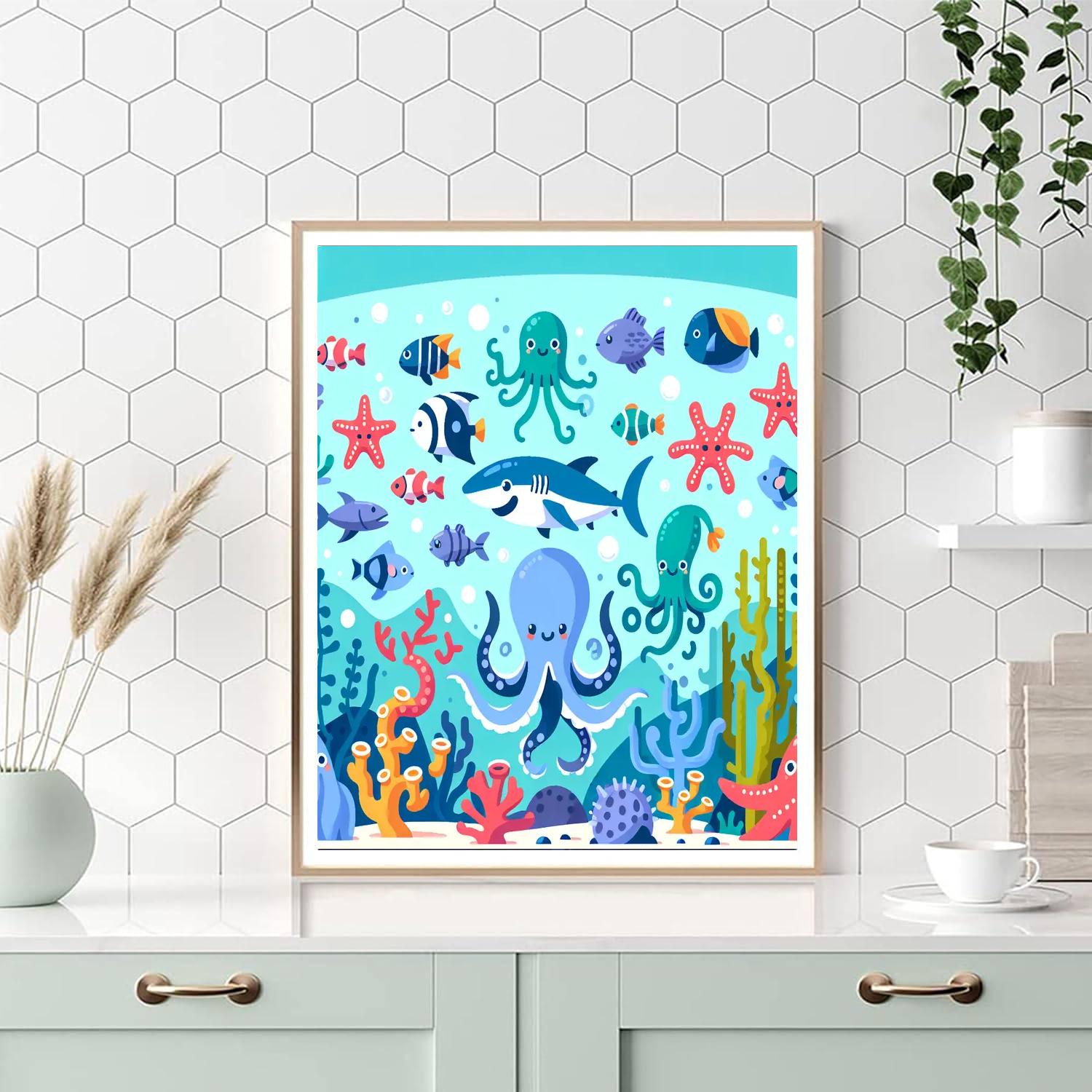 Super Sea Creatures Paint By Numbers Kits