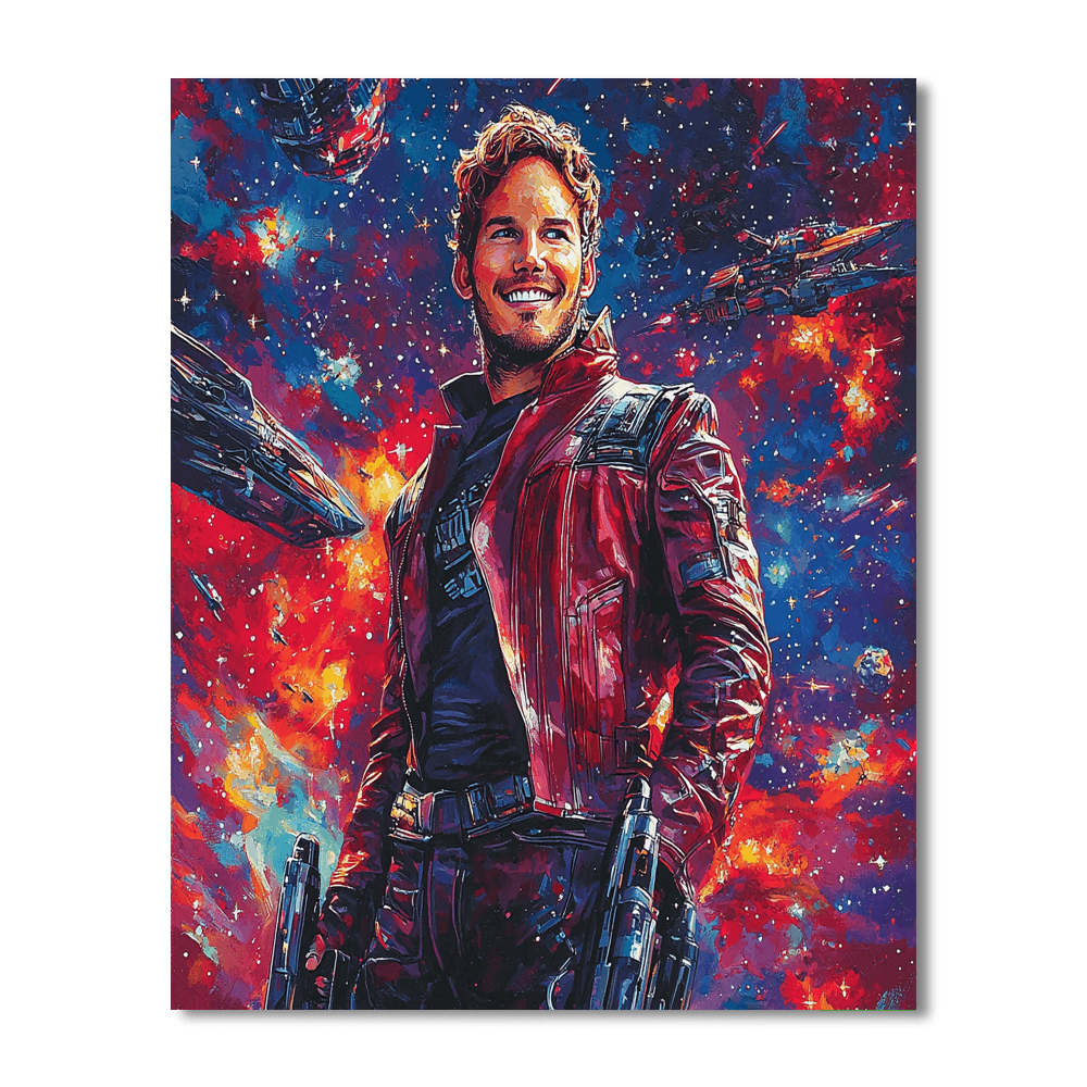 Chris Pratt: Galactic Journeys With Star-lord Painting Number Kit